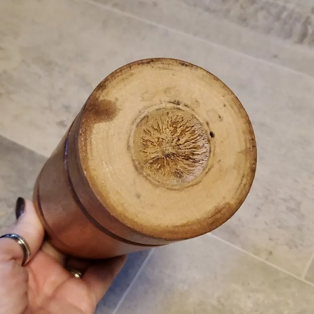 Vintage Boho Maple Wooden Decor Vase - Picture 5 of 7